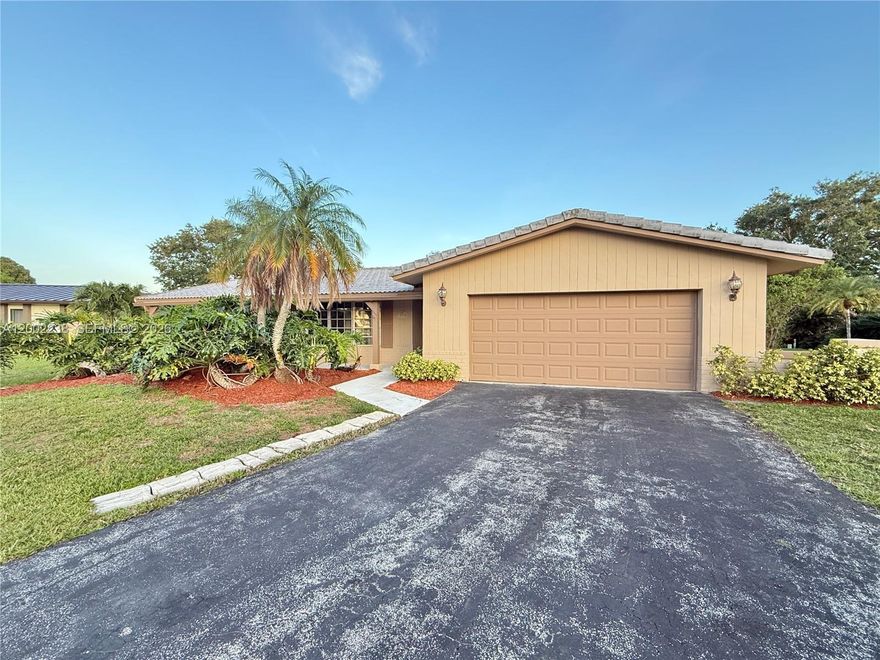 Now Available in Coral Springs! Come see this charming waterfront Home consisting of 4 bedrooms, 2 bath, 2,581(sqft), -clean POOL residence with a spacious layout and great back yard! This is the perfect home for those looking for space and best of it’s move in ready. New Exterior & interior Paint, New AC system with new duct work! Property is being sold “as-is” with right to inspect. It is the buyers and buyer’s agent responsibility to verify all room measurements, utilities info, lot size, schools zoning, building addition permits, building materials, along with all property information in this listing. All room measurements and dimensions are estimates.