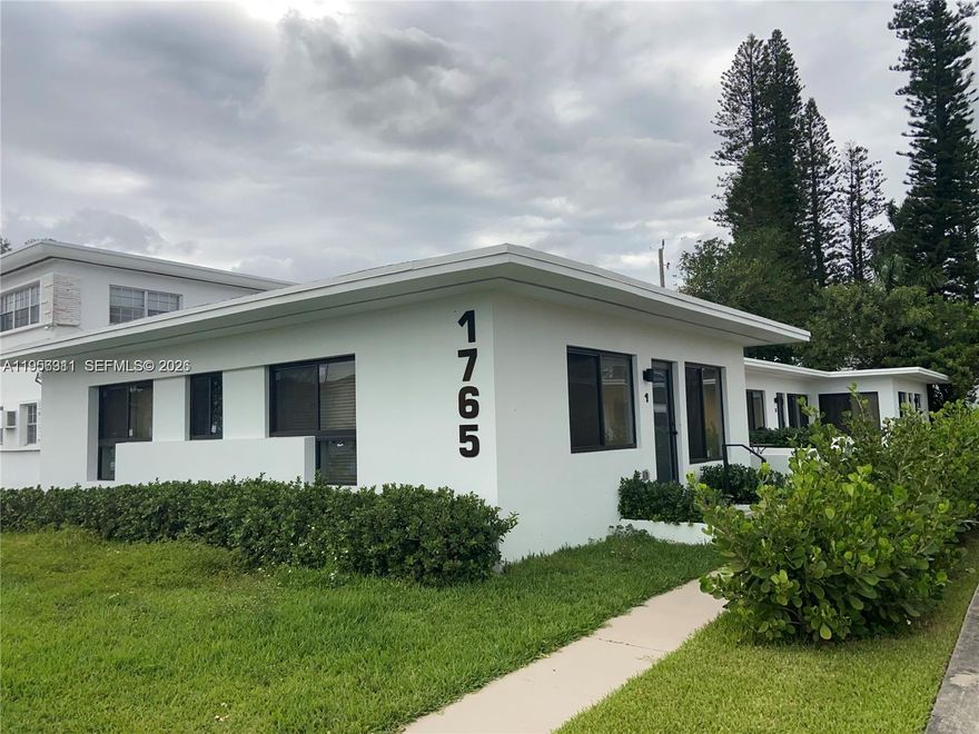 INCOME GENERATING  -FOURPLEX - Current annual income: $104,000  TOTALLY REMODELED in 2020 with 3,034 SF and Offers 4 units : 2 units are 2/1 and 2 units are 1/1.  Looks like NEW CONSTRUCTION and all units rented with 12 months leases. All units feature Washer and dryer in unit and newer central A/C & heat, impact glass windows and doors. All stainless steel new appliances and beautiful ceramic floors . Walk to the community POOL, Normandy Shores Golf Course and the BEACH!  Situated in a high demand rental area 40 year re -certification in 2020 * New roof in Feb 2026.