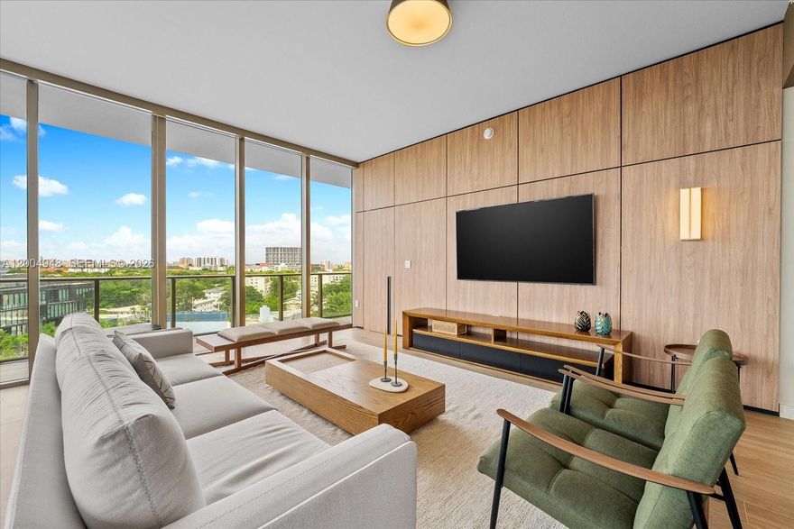 Incredible 3-bedroom, 3.5-bath corner residence on the 7th floor at Mr. C Residences Coconut Grove, featuring 10-foot ceilings, floor-to-ceiling glass, and stunning sunset views with panoramic city and bay vistas.

This expansive unit offers an open, light-filled layout with seamless flow between living and dining spaces, enhanced by a designer kitchen with Wolf & Sub-Zero appliances, custom closets, and elegant window treatments throughout. Designed for both comfort and entertaining, it captures the essence of refined Grove living.

Residents enjoy a true resort-style lifestyle with world-class amenities, including two elegant swimming pools, signature white-glove butler service, dedicated pool attendants, valet parking, and 24-hour security. On-site, La Specialità—an all-day Italian café inspired by the Cipriani legacy—offers convenient dining alongside an organic mini-market.
Ideally located in the heart of Coconut Grove, just moments from top dining, boutique shopping, marinas, parks, and excellent schools, this residence offers an exceptional and effortless lifestyle.