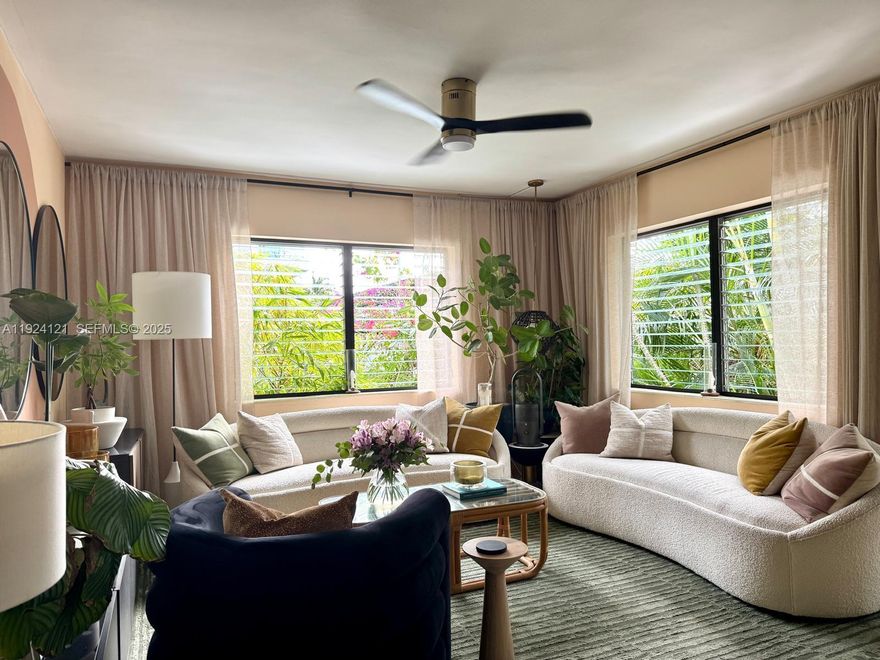 Opportunity to live in a boutique Art Deco building on the most beautiful street in South Beach. The unit has an updated kitchen, large walk-in closet, and a small private terrace overlooking the lush courtyard that gives a vacation vibe. Live across the street from Flamingo Park (access to pool, tennis court, etc). A short distance to Whole Foods and beach. 
Important Note: This building is on a land lease that ends in 20 years, please take that into consideration.