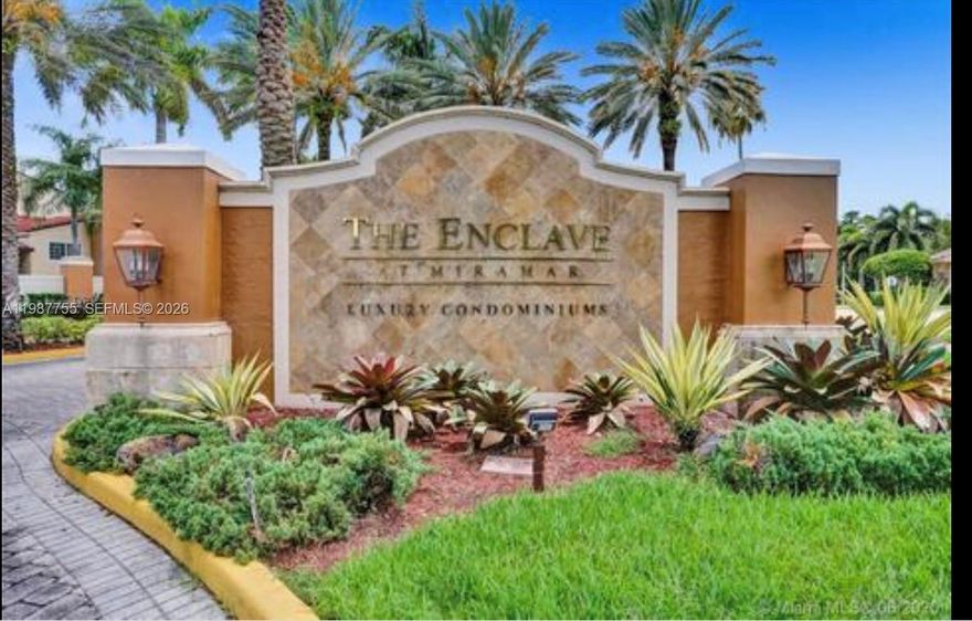 Beautiful First Floor 2/2 corner unit with garden and lake views at enclave condominium in Miramar , Laminated wood floor all Through Out , Washer and Dryer inside the unit. you must show it. tenants with good credit score and Verified Income could MOVE IN WITH 2 MONTS only.
BACKGROUND CHECK EVICTION REPORT CREDIT REPORT PROOF OF INCOME MUST ACCOMPANIED THE OFFER. ONE MONTH AND 2 SECURITY DEPOSIT. Prospective tenants with good credit score and Verified Income could MOVE IN WITH 2 MONTs.