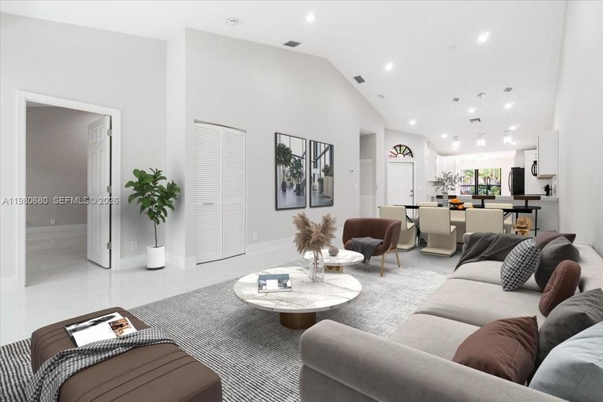 Discover redefined luxury in this fully remodeled 2-bedroom, 2-bath residence in the heart of Boca Raton. Every detail is crafted for comfort and sophistication: an open kitchen with an island, breakfast nook, stainless steel appliances, and gleaming porcelain tile floors. A bright sunroom opens to a screened patio, perfect for relaxing outdoors. The spacious primary suite features a large walk-in closet and a spa-inspired bath with a luxurious soaking tub, glass shower, and dual sinks. The home also includes a garage, ensuring convenience and security. Nestled in a gated community just minutes from beaches, upscale shopping, and fine dining, this is the epitome of a sophisticated lifestyle. Don’t miss this rare opportunity.