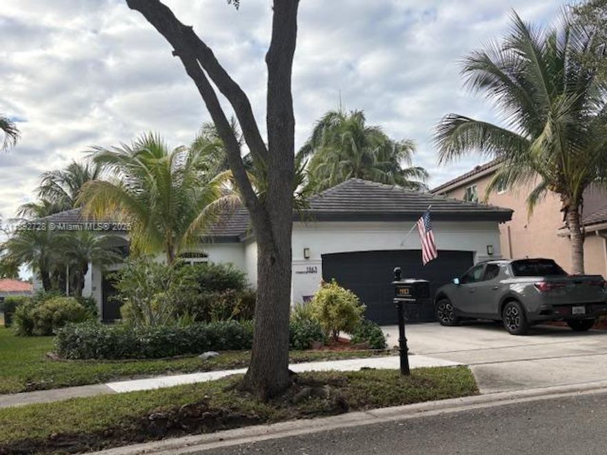 Fall in love with this beautiful lakefront pool home! This elegant one-story residence features 12-foot ceilings, a newer roof (2022), and hurricane-impact windows for peace of mind. The spacious kitchen boasts granite countertops, solid wood cabinetry, and stainless steel appliances—perfect for both everyday living and entertaining. Enjoy breathtaking wide lake views from your private screened pool and patio area, surrounded by lush, manicured landscaping that enhances the home’s curb appeal. Located in the prestigious gated community of The Islands at Weston, this property offers resort-style living in a family-friendly neighborhood known for its top-rated schools, parks, and easy access to shopping, dining, and major highways. This home combines elegance, comfort, and Florida charm.