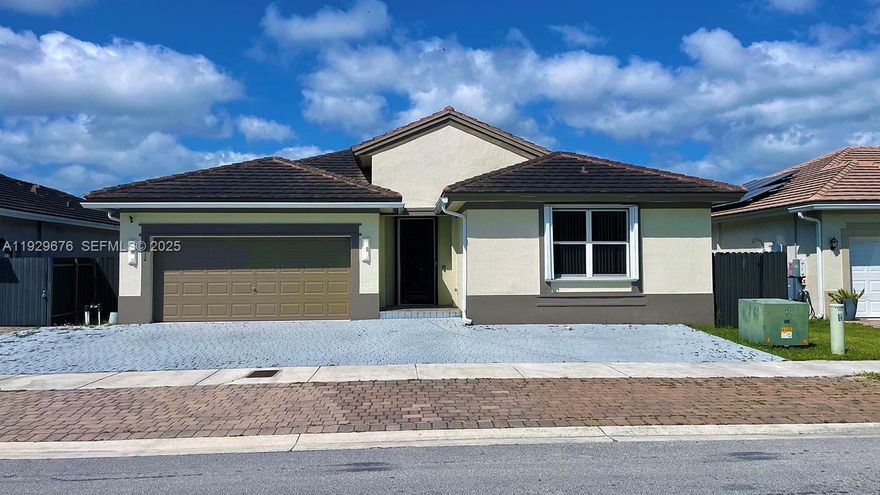 Investor Opportunity! Owners Motivated and priced Below Market Value. This one won't last. Beautifully updated 2017 single-family home offers 1,837 square feet of stylish living space, featuring four bedrooms, three full baths, and a host of upgrades. Inside, you’ll find a modern kitchen with granite countertops and rich brown cabinets, updated bathrooms, and laminate wood floors in the bedrooms. The master suite includes a barn-style door, a walk-in closet, and a luxurious bathroom with a large walk-in shower. The property is fully tiled and also includes an upgraded front door, storm shutters, an indoor laundry room, and a two-car garage.

Outside, enjoy a covered patio with a trellis, fruit trees, and a fully fenced yard ready for a pool if you choose. This home is conveniently located near schools, shopping, and restaurants. It’s the perfect blend of comfort and convenience! Best part, NO HOA! Currently Tenant occupied till October 2026.