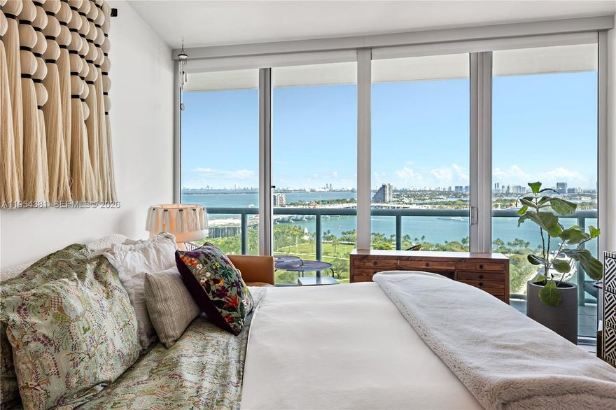 Recently fully remodeled and move-in ready, this sophisticated residence at Marinablue stands out as one of the best-priced remodeled units with unobstructed water views in the building. Enjoy breathtaking, direct bay views and sweeping Miami skyline panoramas through expansive floor-to-ceiling windows that flood the home with natural light. The modern, open layout is enhanced by elegant ceramic tile flooring throughout, delivering a refined and timeless aesthetic ideal for luxury urban living.

Marinablue offers true resort-style living with two swimming pools, two state-of-the-art fitness centers, a beach volleyball court, business center, stylish resident lounges, and a 24-hour attended lobby with secured elevator access.

Adding exceptional value, the residence includes two assigned covered parking spaces in tandem, a rare and highly desirable feature in Downtown Miami. Ideally located just steps from waterfront parks, world-class museums, acclaimed dining, and the city’s premier cultural and entertainment destinations, with immediate access to Biscayne Boulevard, Brickell, and Miami Beach, this home represents urban luxury living at its absolute best.