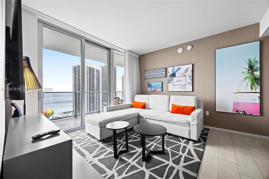 Priced to Sell, Turn-Key & Airbnb Ready! 
Maximize your ROI with this high-performing money-making income property! This designer ready 2 bedroom, 2 bathroom residence at the prestigious Hyde Beach offers a seamless, five-star lifestyle and a lucrative short-term rental opportunity (Airbnb/VRBO). NO RENTAL RESTRICTIONS! Ideal for investors. Short term rentals & Airbnb approved.

 Breathtaking Views, impact glass floor to ceiling showcasing water views and City skyline.
100% fully furnished and equipped, with high-end finishes, ready for immediate guests.
Boater’s Perks: Access to an Intracoastal boat dock.
Stress-Free Ownership, maintenance includes valet, cable, and high-speed internet.

Resort Amenities: Enjoy 3 heated pools, a rooftop BBQ, beach access, an outdoor movie theater, fire pits, a state-of-the-art gym, and tennis/racquetball courts.

Own a luxury retreat that pays for itself. Schedule a viewing today!