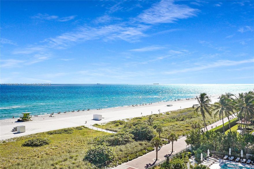 Enjoy living in this ultra-exclusive boutique building in Miami Beach boasting 1 unit per floor.  This is a 15 story building with 12 units. Bask in breathtaking, direct ocean, bay, sunrise and sunset views from the wrap around balcony. This unit has 4,599 sq ft living and offers 4 bedrooms + office, 5.5 baths , 2 private elevators and 3 assigned parking spaces. Very large Oceanfront master bedroom with 2 full baths and 2 walk in closets. Villa di Mare offers 24-hour doorman, valet, pool, gym, sauna, and beach service.
