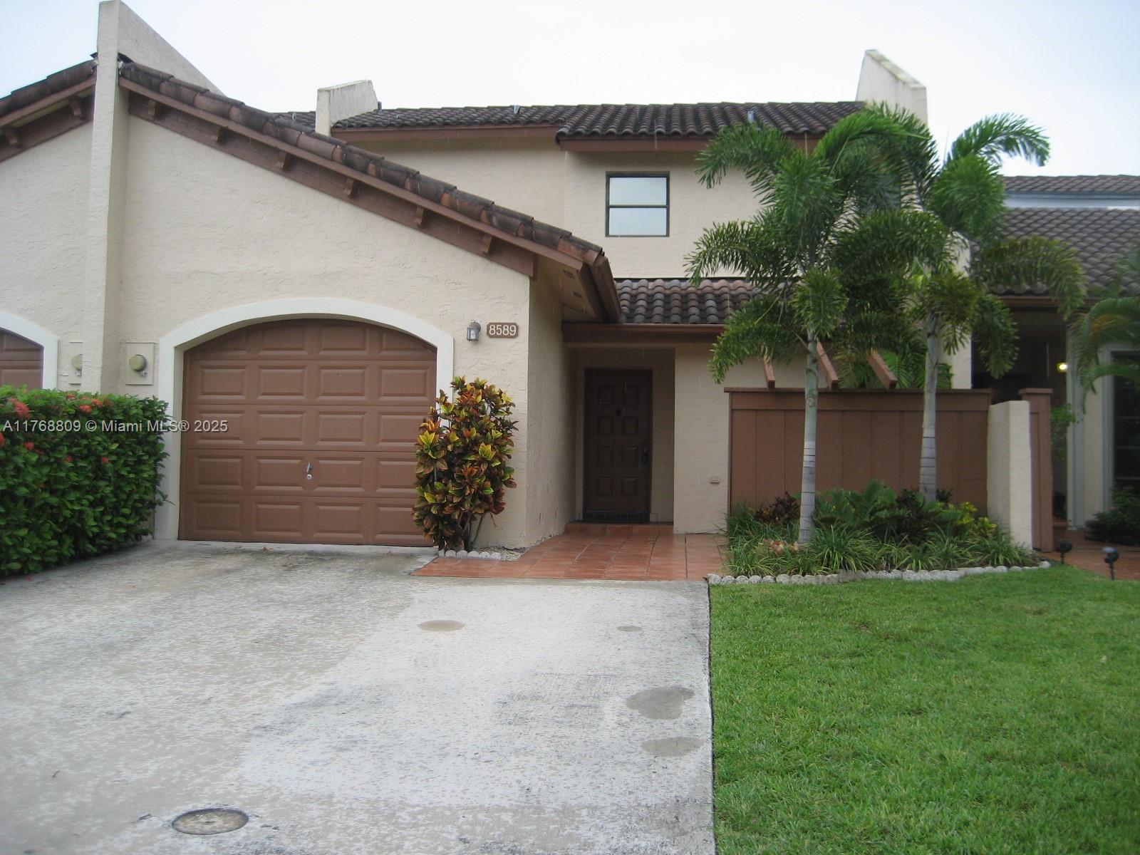 Rental Property at 8589 Sw 115 Pl, Miami, Broward County, Florida - Bedrooms: 3 
Bathrooms: 3  - $3,800 MO.