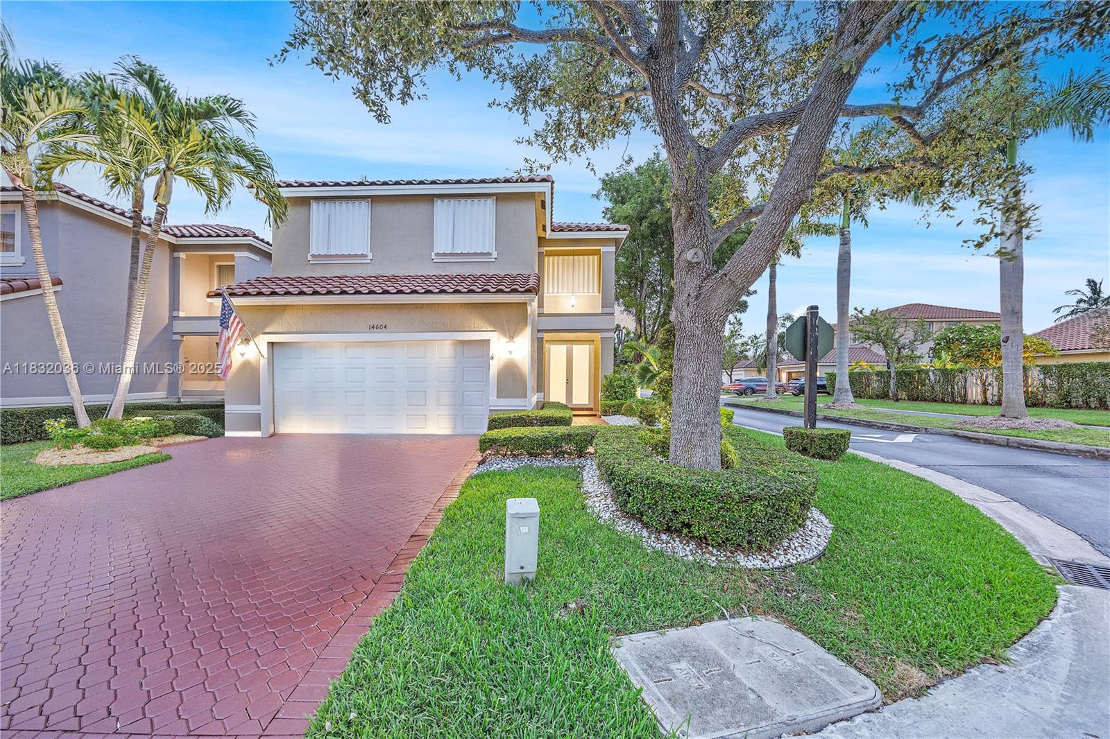 Meticulously maintained single family home on a corner lot in the desirable community of Three Lakes. This two-story home consists of four bedrooms, two and a half bath, two car garage and pool with gazebo in an open, spacious floor plan. The kitchen features granite countertops and newer stainless steel appliances to enjoy delicious meals and gatherings. The master bedroom offers walk-in closet and ensuite bath with standing shower and separate tub, build-in storage cabinets and water closet. The home is cooled via a Trane AC system, and accordion shutters help to protect it from storms. The community has tennis courts, fitness center, kids playground, common boat ramps, bike trails and guard gate set in a serene environment. Schedule a preview today.