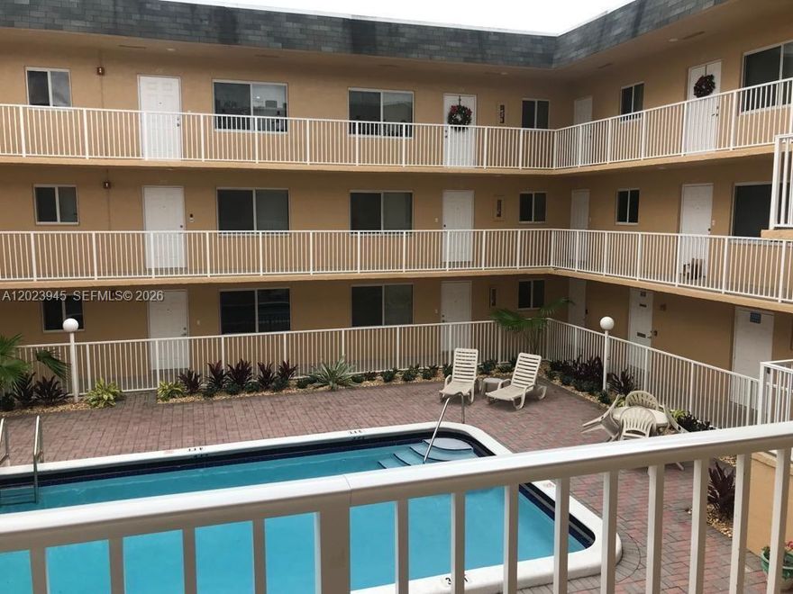 GREAT LOCATION! EXCELLENT PRICE! Beautiful 1 Bed/1 Bath. Close to everything. Clean, well maintained, plenty of closet space, tile floors, newer A/C 2023. Currently rented at $1700 a month, tenant would like to stay but can also vacate. Building is quiet, pool, newer roof, fire alarms, security cameras. GREAT INVESTMENT!!