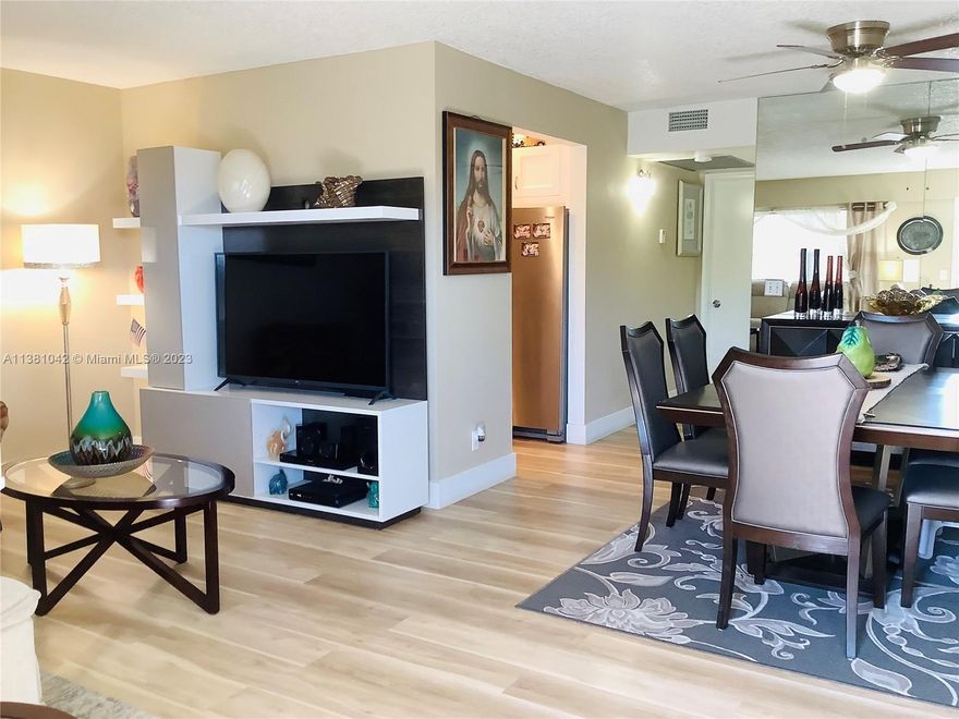 Impeccably maintained, newly renovated 4th floor unit w/tranquil lake view in a resort living, 55+ community. Enjoy the view from the screened porch off of the primary bedroom. Unit includes a storage unit on the 3rd floor (see pictures), as well as on the porch. Check out the Century Village website to review all of amenities including golf courses, Olympic size pools, fitness centers, theater, ballroom, tennis, pickleball, shuffleboard to mention a few. Enjoy the free shuttle around the complex and to town as well.