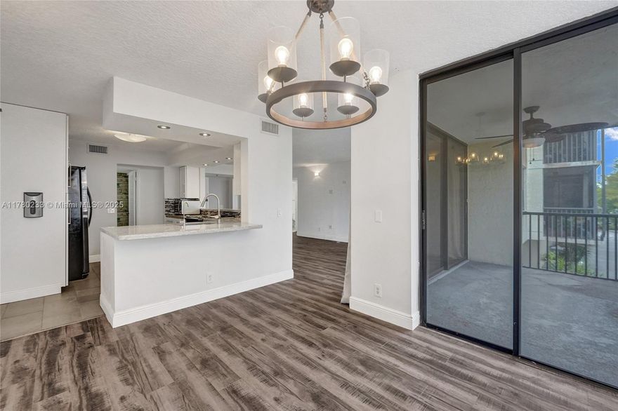 Resort-Style Living! Spacious 2 Bed/2 Bath in a Gated Community. Beautifully updated unit with split-bedroom layout for added privacy, an open-concept kitchen with modern cabinets, granite countertops, and stainless steel appliances—perfect for entertaining. Enjoy a large walk-in pantry, in-unit laundry with storage, and a spacious private balcony. The master suite offers a wall-to-wall closet, while the second bedroom includes a walk-in. You'll also find lots of storage, tile in the kitchen and baths, and high-quality laminate wood floors in the the living areas and bedrooms.
Enjoy a wide range of amenities including three swimming pools, a fitness center, tennis, pickleball, basketball courts, and a BBQ area perfect for outdoor entertaining. Prime location for commuters. Don't miss out!