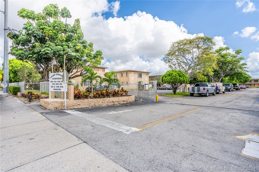 REMODELED 1/1 CENTRALLY LOCATED IN HIALEAH COMPLEX NEAR TO AIRPORT, SHOPPING CENTERS, SCHOOLS AND RESTAURANTS. ABLE TO INSTALL WASHER & DRYER, AC ONLY 1 YEAR OLD. THIS IS A CO-OP, NOT CONDOMINIUM. PROPERTY IS TENANT OCCUPIED. NO RESERVES, 25% DOWN REQUIRED WITH PRIVATE LENDER OR CASH.