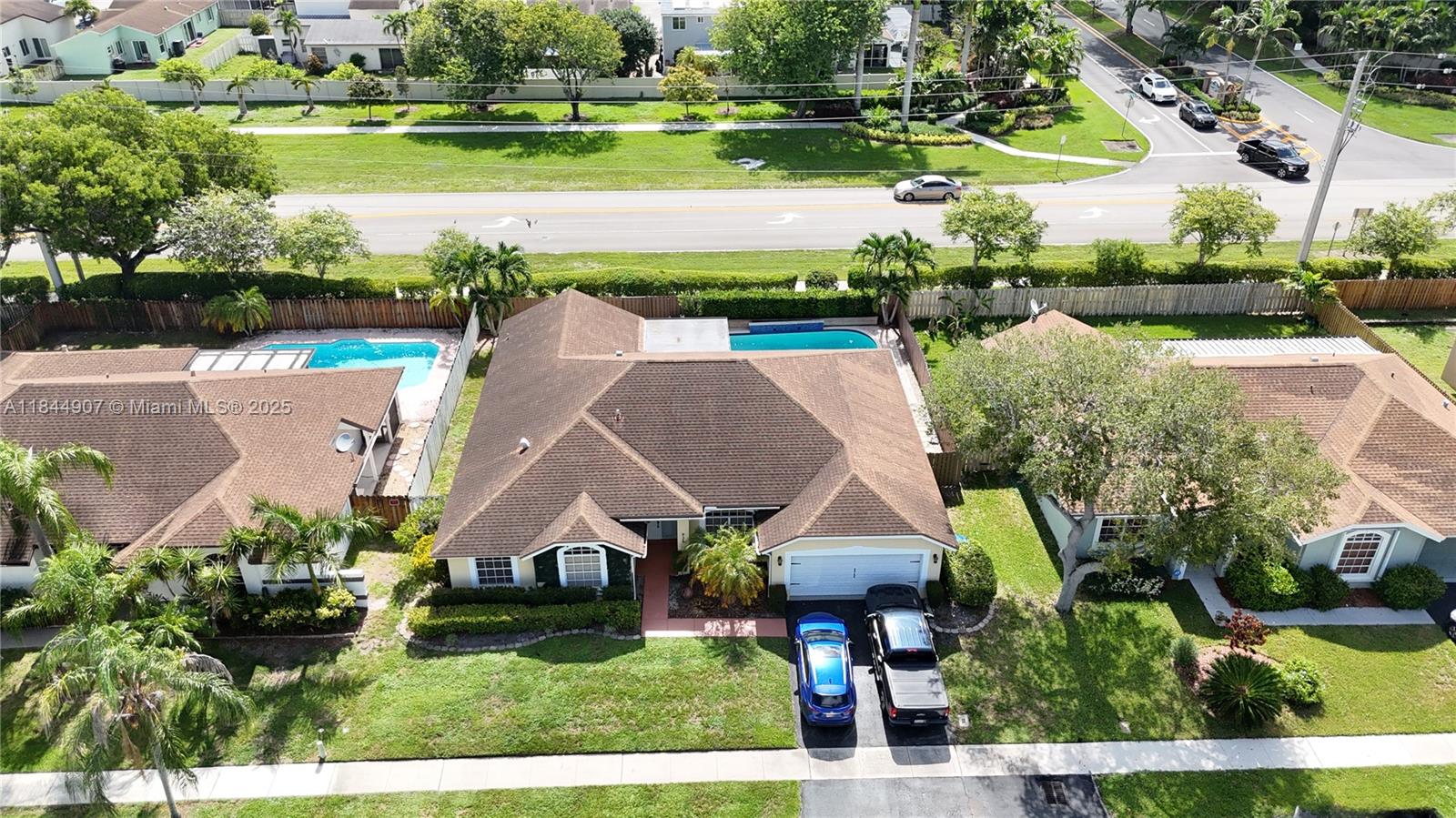 If you are looking for a 4/2 pool home with a double car garage in a great family neighborhood zoned for excellent schools, come see this immaculate house in New River Estates with over 2000 sq. feet living area. No rear neighbors--just direct gated access to sidewalk behind the property. No HOA approval needed. Rooms and bathrooms are tiled and common areas have wood laminate. Two-car garage has beautiful epoxy floors and thermal barrier padding on impact door for climate control, a separate side entrance and central air AC vent. Two air conditioners for this spacious home. New owners will have an American Home Shield Warranty for one year. FEMA No flood X zone.