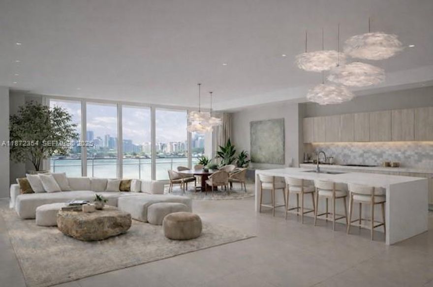 Enter the exceptional residence of LPH16 from the private elevator foyer. This flow-through unit boasts 12ft ceilings and unparalleled views from the floor-to-ceiling windows. The 2942sqft foor plan has been designed for comfort and elegance, offering 3bds, 4.5bths, plus a versatile den, and additional live-in service quarters. This luxurious unit includes a smart system, and a high-end, open chef's kitchen with gas. Enjoy 2 balconies with incredible, direct ocean, Intracoastal, and city views. Entertain and dine on your oversized, East balcony summer kitchen. Echo Aventura has a 5 star gym with a yoga room and fitness classes. Relax at the infnity pool overlooking the wide-open bay and Intracoastal. Take advantage of the cafe, valet, concierge service, dog walking service, and much more!