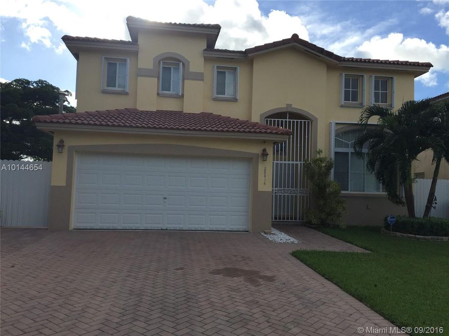 Beautiful 5 Bed 3 baths in a mint conditions.
 Nice and quite neighborhood, all tile on the first floor and laminate floors on the second floor
unique master suit located on the second floor, one bed room one bath downstairs ,totally updated kitchen and bathrooms, 2 car garage nice patio, beautiful pool and much more E/Z to show