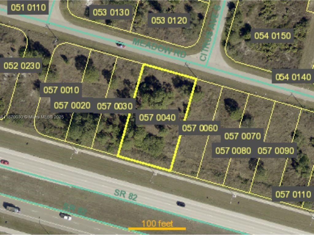 Exceptional opportunity with a large double parcel bordered by SR 82 and Meadow Rd. This property is located within the recently completed SR 82 widening and improvement corridor, offering maximum visibility and exposure in a high-traffic, rapidly growing area of Lehigh Acres. Whether you’re ready to build now or prefer to hold as a long-term investment, this site provides outstanding potential for commercial development. Don’t miss your chance to secure a property in one of Southwest Florida’s fastest-growing regions!