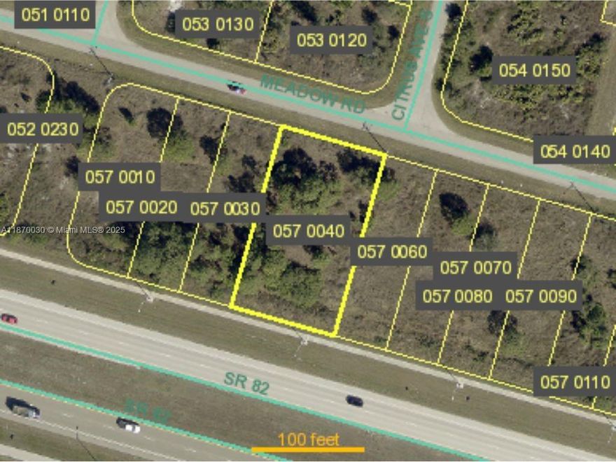 Exceptional opportunity with a large double parcel bordered by SR 82 and Meadow Rd. This property is located within the recently completed SR 82 widening and improvement corridor, offering maximum visibility and exposure in a high-traffic, rapidly growing area of Lehigh Acres. Whether you’re ready to build now or prefer to hold as a long-term investment, this site provides outstanding potential for commercial development. Don’t miss your chance to secure a property in one of Southwest Florida’s fastest-growing regions!