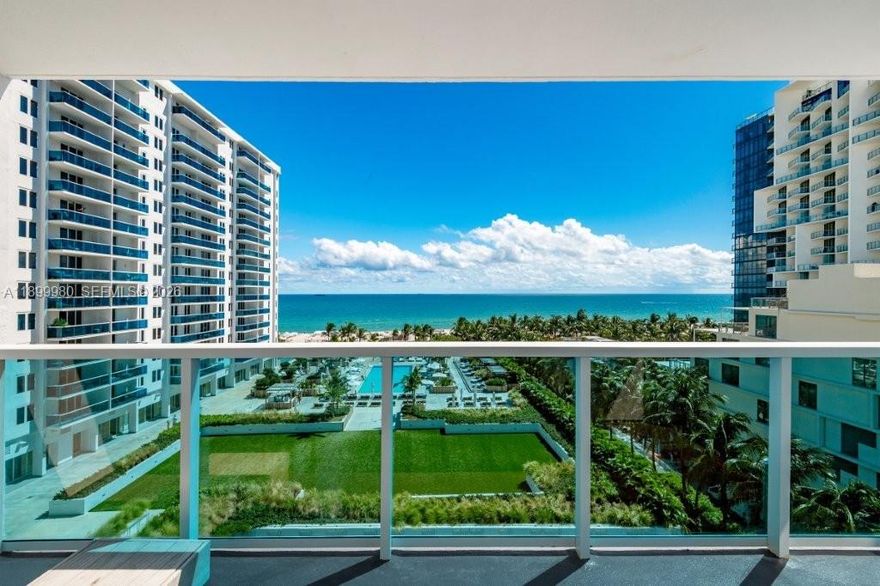 Gorgeous 1 bed, 1.5 bath Direct oceanfront residence with balcony boasting pool and ocean views.
Washer/dryer in unit. Electricity, cable, WiFi, water and valet with 1 parking spot included. Situated inside the same building as the luxurious 1 Hotel, Roney Palace residents enjoy the best of South Beach with access to 3 oceanfront swimming pools, a hot tub and beach service. Valet parking, full-time security, laundry on every floor, onsite management office.  Pricing is dynamic and may vary according to seasonal demand, lease commencement date, and lease term. Please contact listing agent for current availability and pricing