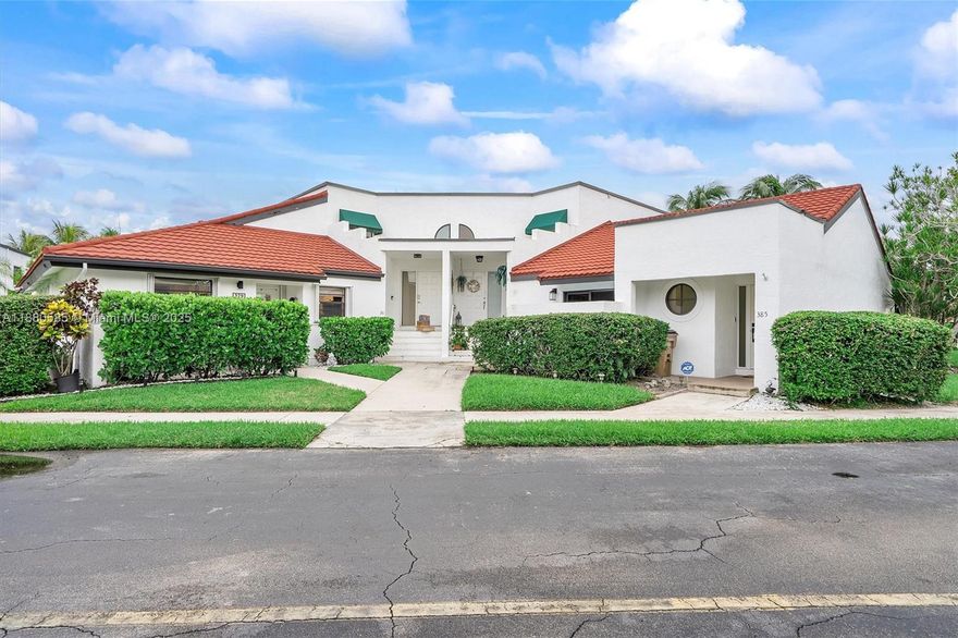 This turnkey, fully furnished waterfront villa is a rare find—beautifully updated, thoughtfully designed & perfectly situated for the best of S. Florida living. The airy, open floor plan features a modern kitchen with snack counter, full-size windows & tranquil water views. Spacious bedroom offers walk-in closet, en-suite & private patio. Hurricane-impact windows throughout & sliders enclose the patio into the living space, bringing the home to 1,188 sf of comfort. Updates include A/C, water heater, roof, gutters, pavers, lighting, kitchen, baths, flooring, appliances & fans. Community offers a beautiful pool & spa. Paddleboard or kayak from your backyard canal, explore nearby parks, festivals & trails, or enjoy nearby beaches & restaurants. This villa is more than a home—it’s a lifestyle.