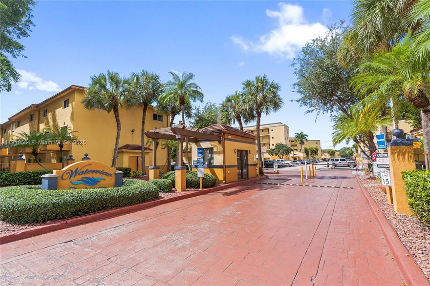 Excellent opportunity to rent this move-in ready 2 bedroom and 2 bath condo in the desirable Waterview Condo, an enclosed community, in the heart of Kendall! This first-floor residence has been freshly painted and is ready for immediate occupancy. Features include a full-featured kitchen, an updated primary bathroom, spacious walk-in closet w/ additional storage closet, & accordion shutters on all windows for peace of mind. Conveniently located near top schools, shopping, dining, and major highways. Enjoy the comfort and convenience of easy first-floor living in a well-maintained community. A great place to call home!