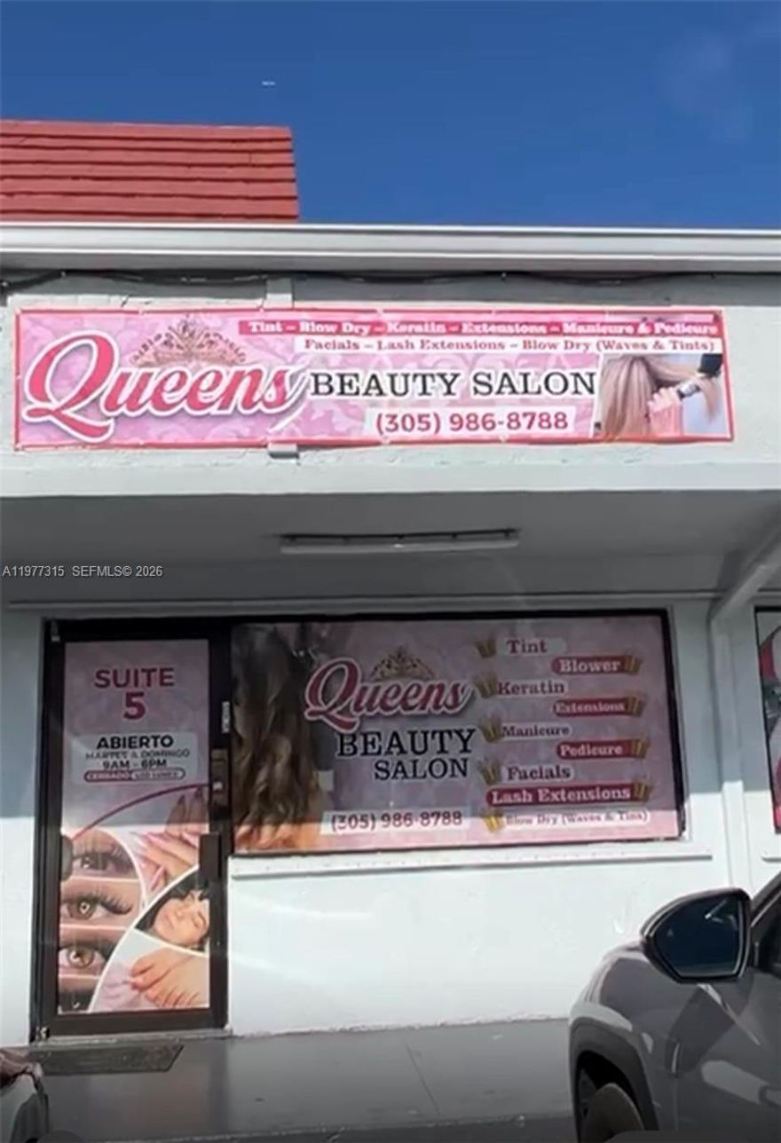 Excellent opportunity to acquire Queens Beauty Salon, a fully equipped beauty salon with multiple service stations. The salon features 2 hair stations, 3 pedicure chairs, 4 manicure stations, and 1 eyelash station, offering a variety of beauty services. Current chair rentals generate steady income: 2 hair stations rented at $210/week each, 4 manicure stations at $150/week each, and 1 eyelash station at $180/week, producing approximately $1,200 in weekly income ($62,400 annually). Ideal opportunity for an owner-operator or investor looking for a beauty business with established rental income and growth potential.