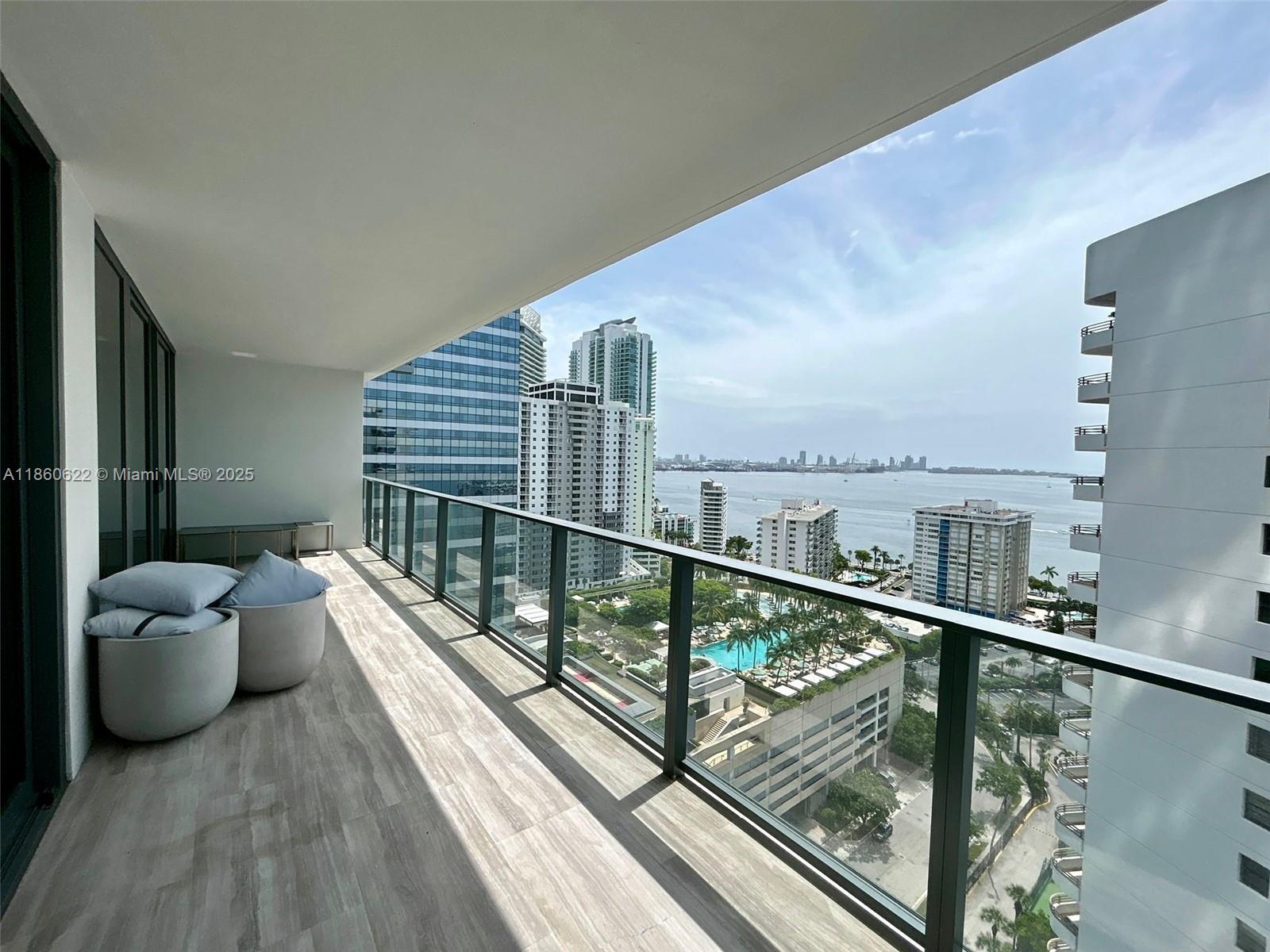 Experience luxury living at Echo Brickell, Unit 2102—an elegant 1-bed, 1.5-bath residence on the 21st floor offering marble floors, full-height impact windows, in-unit washer/dryer, and an open balcony. Echo’s resort-style amenities redefine Brickell living: infinite-edge pool and spa deck with panoramic Biscayne Bay views, state-of-the-art fitness and sauna, concierge, valet & robotic parking, bar/lounge, pet-walking service, and 24-hour security. Designed by Carlos Ott, this boutique 57-story tower delivers unmatched style and convenience in Miami's premier neighborhood.