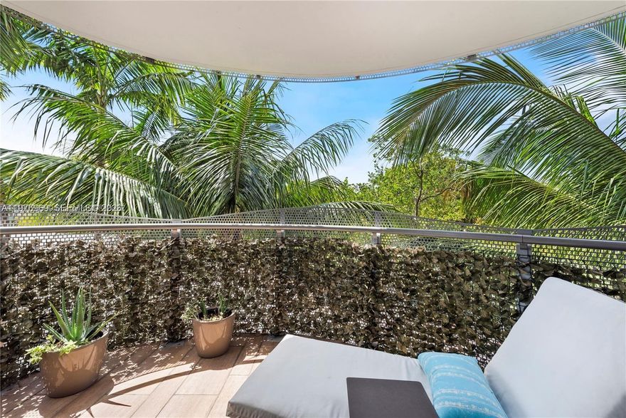 FULLY FURNISHED CORNER 2/2 IN ARTECITY, A WHOLE BLOCK OF IMPECCABLE RESIDENCES 2 BLOCKS AWAY FROM THE BEACH, BETWEEN THE SETAI AND THE W, ACROSS THE BASS MUSEUM. 10 ft CEILINGS, WALLS OF GLASS, FACING THE COLLINS CANAL AND AT THE LEVEL OF THE TREES, IT FEELS LIKE LIVING ON HANGING GARDENS. 3 PRIVATE BALCONIES, UPDATED PORCELAIN FLOORING, CUSTOM GRAND KITCHEN ISLAND, AN IMPRESSIVE CALIFORNIA CLOSET WITH WARDROBE LIGHTING. BEST LOCATIONS, STEPS TO THE BEACH, THE CONVENTION CENTER AND LINCOLN RD, INCLUDING PRIVATE BEACH CLUB WITH UMBRELLA AND CHAIR SERVICE, 2 HEATED POOLS, 24H SECURITY AND VALET SERVICES, MAKE THIS STUNNING RESIDENCE YOUR PRIVATE HEAVEN IN SOUTH BEACH,DON'T MISS IT! vacant, easy to show