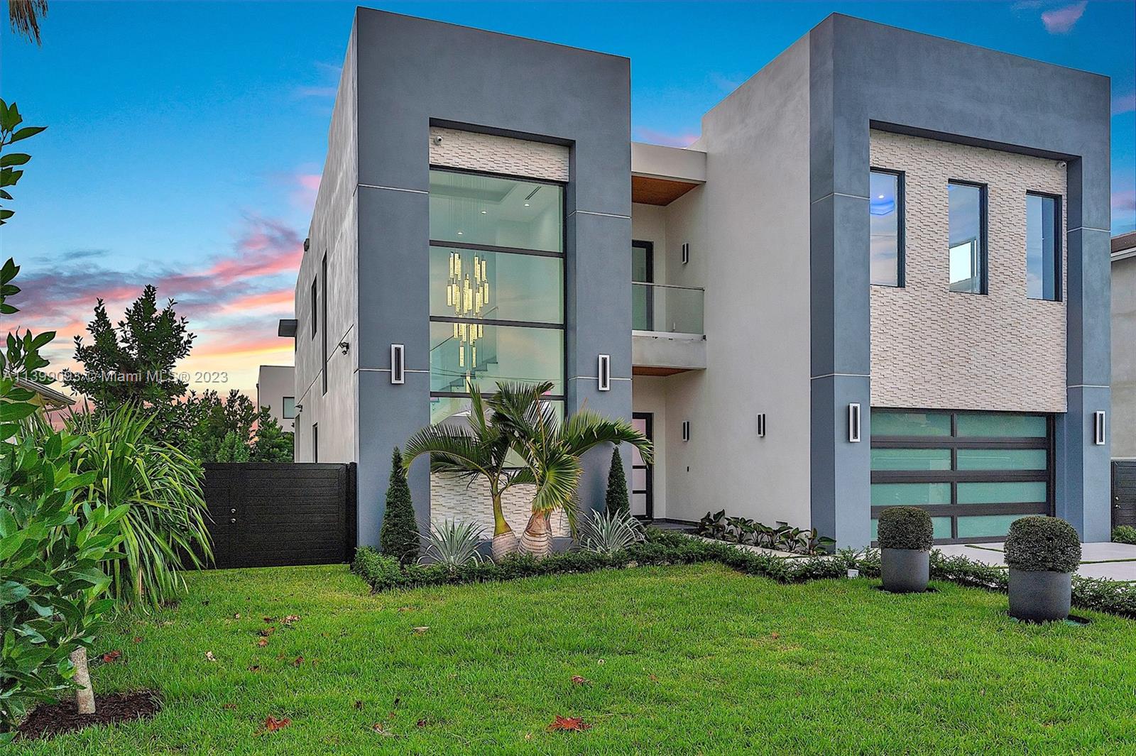NEW MODERN SOLID CONCRETE CONSTRUCTION Live the Miami Lifestyle. Stunning single-family home 4 spacious bedrooms, walk-in closed in every bedsrooms, 5 luxurious baths. This luxury home is perfect for accommodating your family and guests. 2-car garage with connection for electric vehicles, ample space for vehicles and storage. Enjoy the Florida sunshine in your in-ground pool and heated spa, concrete fence yard with aluminum gates for ultimate privacy. Quartzite counters. Fireplace adds a cozy touch to the living space. Architectural ceiling designs with LED lights create a modern and sophisticated atmosphere, perfect for entertaining. Surround sound, camera surveillance provides security and convenience. This home embodies the Miami living experience, offering luxury and comfort.
