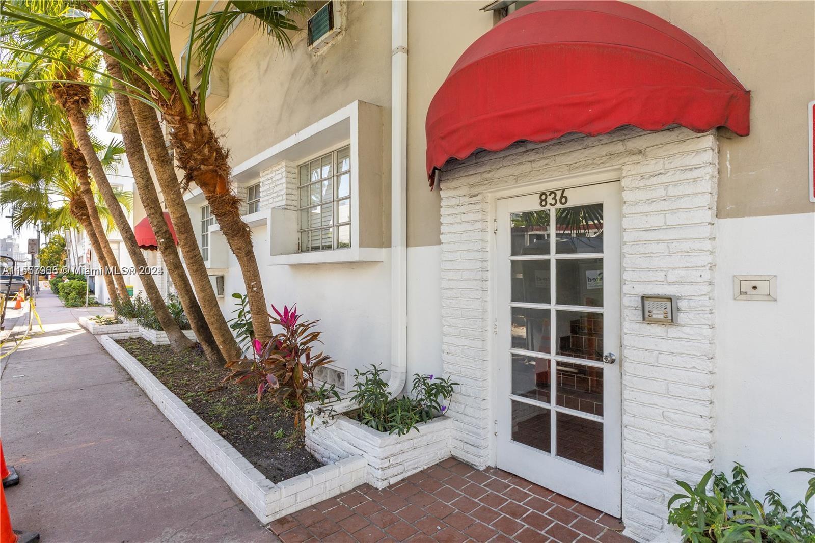 Rental Property at 836 10th St 7, Miami Beach, Miami-Dade County, Florida - Bedrooms: 1 
Bathrooms: 1  - $2,400 MO.