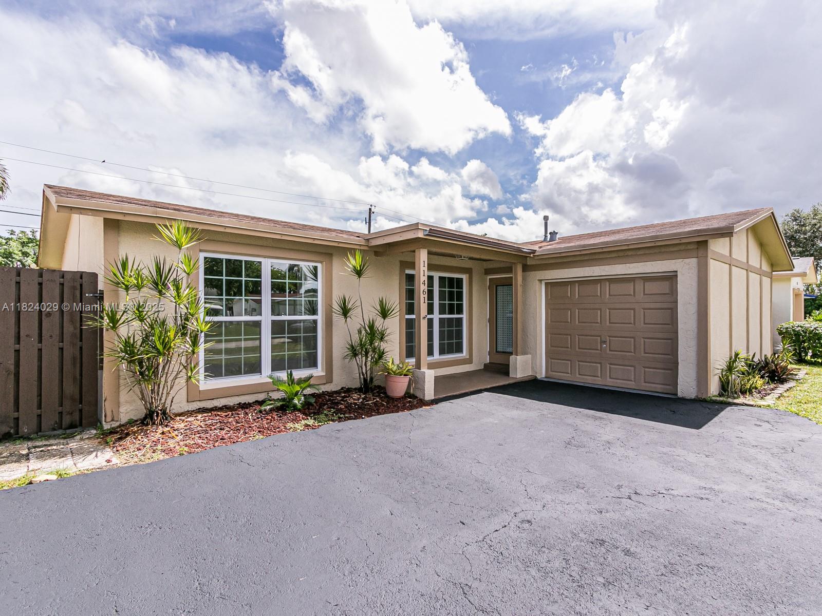 3 bed 2 bath single family home with a pool and a garage in Sunrise Golf Village in West Sunrise. Located in a quiet, well kept neighborhood that is perfect for families, less than 2 min. to the Turnpike and 3 min. to the Sawgrass Mall. Available immediately - NO HOA! New flooring throughout the home. New 2nd bathroom, new impact sliders, new impact windows in Florida room. New glass barn door in shower, new washing machine. A/C just 4 yrs old, pool pump & motor 3.5 years. Modern fans throughout. Spacious backyard with privacy fence, covered patio AND recently refinished in-ground pool. Kitchen window overlooks pool - prepare dinner while the kids swim! Extra-wide garage with plenty of space for storage. Quiet neighborhood! Tenant responsible for pool and yard maintenance. Great landlord!!