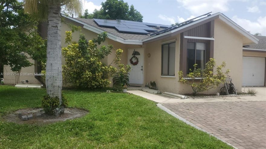 Absolutely stunning and fully remodeled home in desirable Rainberry Park! Featuring 3 spacious bedrooms and 2 full bathrooms, this corner-lot gem offers custom built-in closets, elegant flooring, and a modern kitchen with high-end cabinetry. Solar energy included in rent—no electric bill! The garage is filled with storage cabinets, and the backyard is beautifully landscaped with peaceful views. Enjoy direct access to the community pool, tennis courts, and nearby parking. Gorgeous garden, prime location, and unmatched comfort. Zoned for top-rated Elementary, Middle, and High Schools—perfect for families! Truly a rare opportunity!