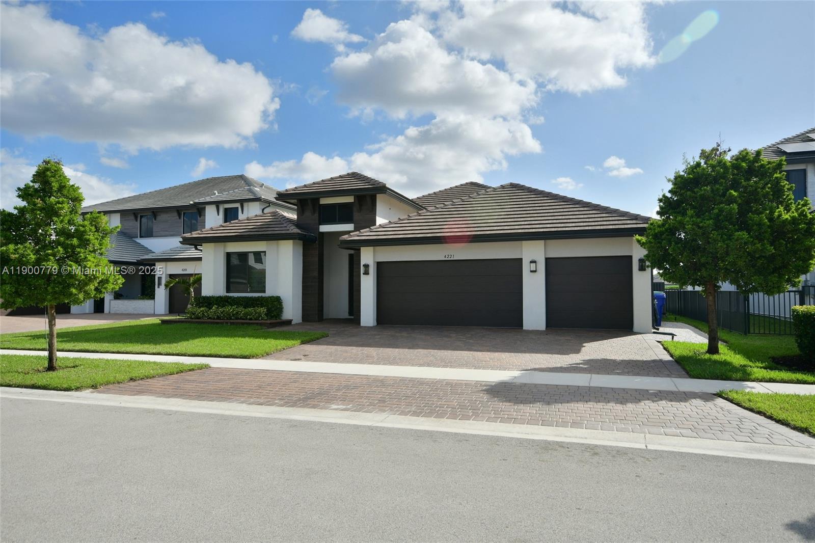Luxury Living in Miramar, Florida.
Step into elegance with this stunning 3-bedroom + Den, 2.5-bath home nestled in the exclusive gated community of Tuscan Isles. Built in 2022, this 2,545 sq ft residence boasts a spacious open floor plan, top-of-the-line finishes, and breathtaking lake views. The spacious primary bedroom is complemented by his and hers walk-in closets and a dual-sink vanity bathroom with private toilet & shower. The second and third bedrooms are conveniently connected by a Jack & Jill bathroom. The den is currently used as an office. The 3-car garage keeps the toys dry and secure. Whether you're entertaining guests or enjoying a quiet evening, the seamless indoor-outdoor flow and serene waterfront setting make this home a true sanctuary. AVAILABLE FURNISHED $5995/mth