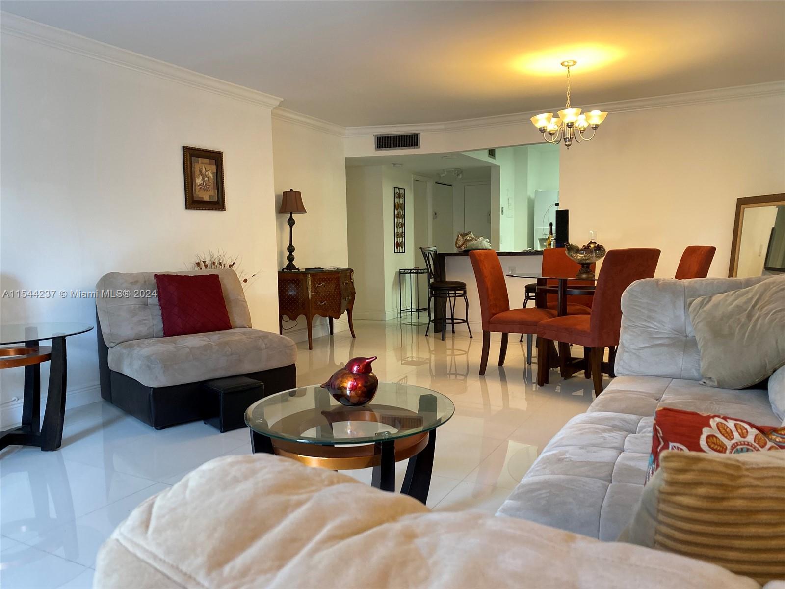 reat 1 bedroom, 1.1/2bathroom condo located in the heart of AVENTURA with updated kitchen and bathrooms & porcelain all the way trough very spacious unit . Is available furnished w/ basic cable in Internet included ,washer and dryer in same level of the unit & great building amenities LOCATION < LOCATION !!!!Peaceful water view surrounding .