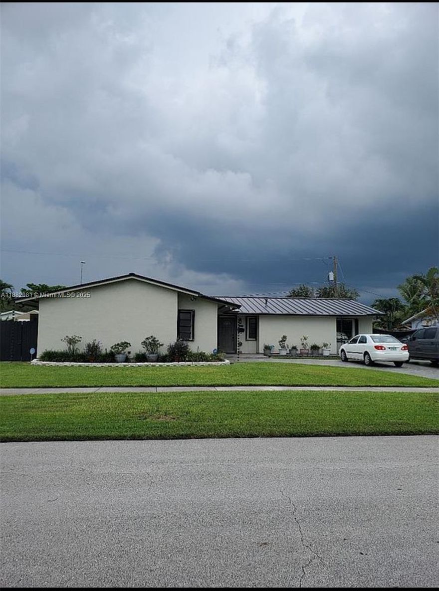 Welcome to this Immaculately maintained 3-Bedroom 2 bath, single family pool home on a quiet street,great neighbors in Cutler Bay, one of Miami’s most desirable suburban neighborhoods.

Highlights include spacious  living areas, ample storage, 3 well-sized bedrooms, 2 full baths. 
Step outside to your upgraded and resurfaced pool oasis with patio surround sound, ideal for relaxation and family gatherings. 

New metal roof  (3 years old with a transferable warranty) 5yr old RUDD air conditioning unit, back up generator, new metal fence, large shed (man cave) with a/c, security cameras and ample space to park your boat. 

Located minutes from top-rated schools, shopping centers,  parks,  popular Black Point Marina.
Easy to show! Make an offer and start enjoying South Florida living.