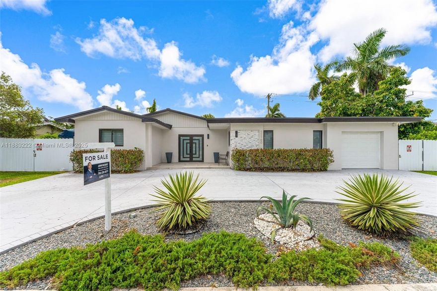 Welcome to this fully remodeled Cutler Bay corner home featuring 3 bedroom, 2 baths, remodeled kitchen w/brand new aluminum roof, converted garage as an efficiency, tile through out, stainless steel appliances, pool, aluminum pergola, great size yard, to include children playground with plenty of room for a boat. Just tented for pests. Minutes from the Florida turnpike, the Falls, Southland mall, etc. No HOA