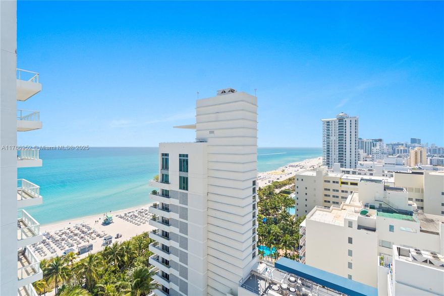 Beautiful Jr Suite w/ocean, city & pool views at The Fontainebleau III. Enjoy full service, vacation-style living in a furnished turnkey unit with king bed, sleeper sofa & more. Option to enroll in hotel rental program & receive income while away! The Fontainebleau Resort offers luxury amenities on 22 oceanfront acres including award-winning restaurants, LIV night club, Lapis spa & state-of-the-art fitness center, bakery, full-service salon & more. Maintenance fees includes: AC, internet, cable, electricity, valet + daily free breakfast in the owner's lounge. Please Click the virtual tour link to see video of property.