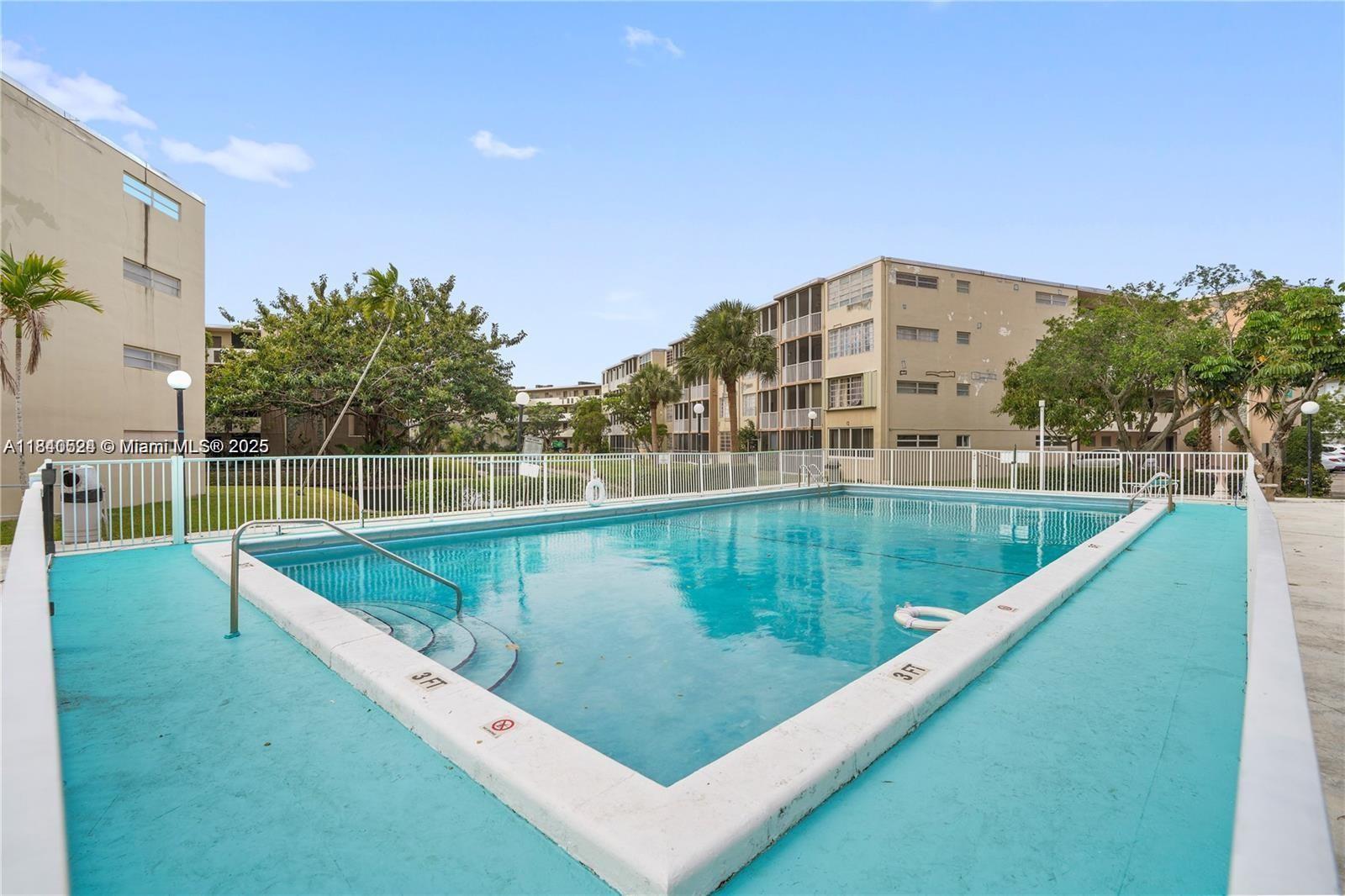 Beautiful impeccable unit fourth floor a large room with several closets, a bathroom and a half a balcony with a view of the pool and the water. FULLY FURNISHED