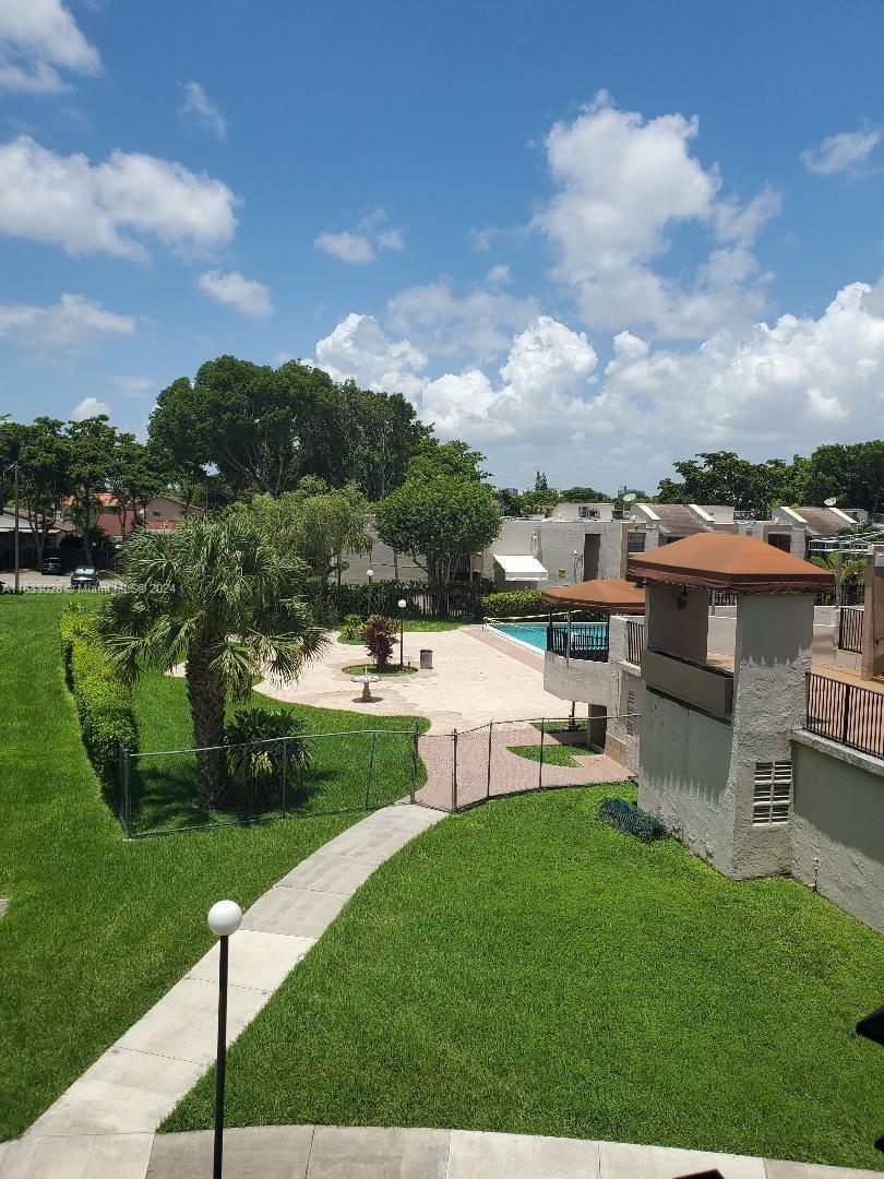 PRIME LOCATION AND FANTASTIC OPPORTUNITY FOR INVESTORS !!! UNIT IS VACANT UNDER RENOVATION! BUILDINGS AND COMMON AREAS WILL BE RENOVATED NEXT YEAR! 3rd floor unit, 1 bedroom and a den can be used as a bedroom. GATED COMMUNITY WITH SECURITY, POOL AND CLUB HOUSE, NICE GARDEN VIEW FROM THE BALCON. NEARBY THE TURNPIKE EXPRESSWAY, CLOSE TO LEON MEDICAL CENTER, KENDALL HOSPITAL, GROCERIES, BANKS, HOME DEPOT, RESTAURANTS, POST OFFICE, GAS, BUS STATION AND MORE.