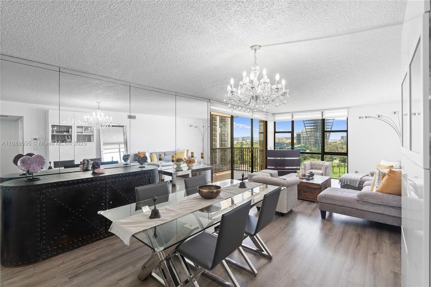 Prime Country Club Drive location! Corner unit with a functional 1,313 sqft layout, a spacious balcony with open golf course views, directly across from the prestigious Turnberry Golf Course. Seller will contribute 1% toward closing costs or prepaids when using the seller’s preferred lender. The building has successfully passed its 40-year recertification. Just a short walk to Aventura Mall, world-class golf courses, beautiful parks, and the beaches. Enjoy a safe, family-friendly community with excellent schools and vibrant surroundings. This home offers a fantastic opportunity to experience Aventura’s premier lifestyle — with convenient access to shopping, dining, and recreation. $239,999 without closing fees.