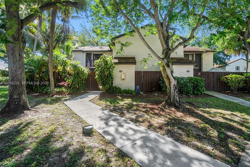 2 bed, 2.5 bath townhouse with 1,182 sq ft of living space, located in the Karanda community within The Township. This corner unit offers privacy featuring a large and private courtyard/patio.  Upon entering, the 1st floor has a large living room, dining area, kitchen and half bath (with washer and dryer).  The 2nd floor boasts 2 master suites that each have their own bathrooms and balconies.  All window openings are protected with accordion hurricane shutters.  Karanda HOA includes water, roof (5 years new), Comcast cable (150 channels) and internet, maintenance to landscaping, patio fence, gutters, and exterior painting.  Enjoy an active and peaceful lifestyle with access to all of The Township's resort-style amenities, including Olympic pool & hot tub, pickle ball and basketball courts, 2 story fitness center, clubhouse, walking trails, and more. A perfect blend of comfort, convenience, and community living that is close to all major shopping and easy access to major highways.