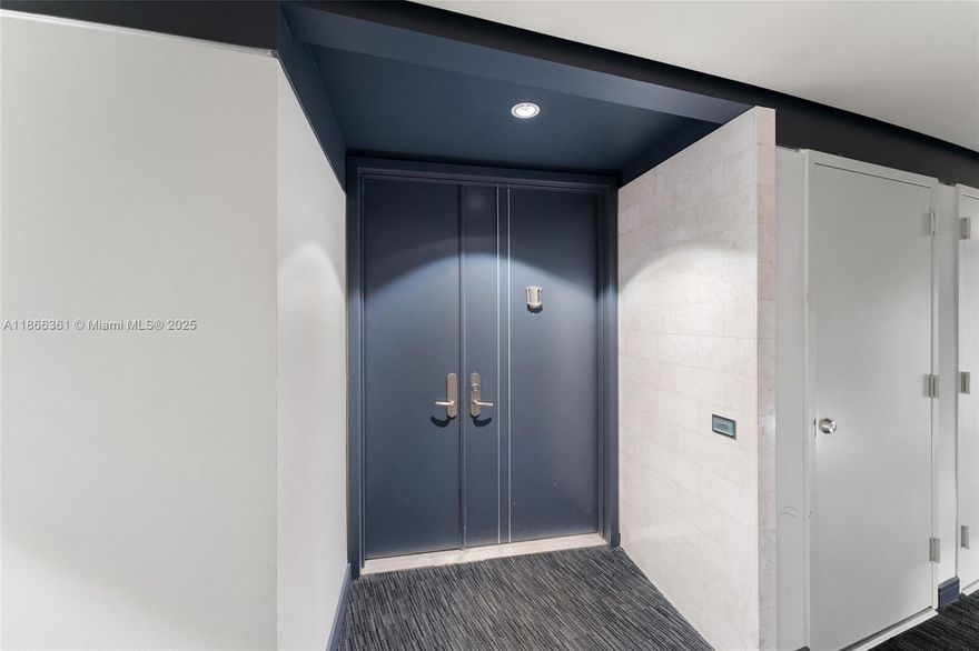 Spectacular 1 bedroom, 1.5 bathrooms in prestigious Carbonell on Brickell Key Island. Beautifully built with marble floor in living/dining, wood floor in the large bedroom and walk-in closet with custom California system. Half bath has custom slate floors and walls. Large balcony with slate floors and beautiful views of canal, crown moldings, The unit is rented with 60-day cancellation clause.