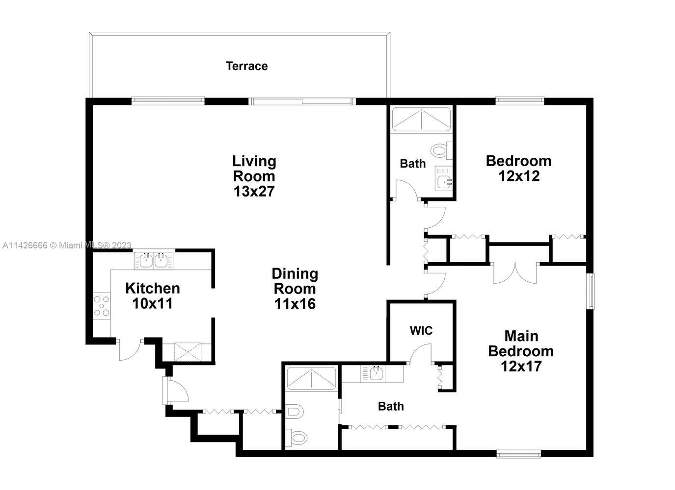 Coral Gables, Florida 33134, United States, 2 Bedrooms Bedrooms, ,2 BathroomsBathrooms,Residential,Active,71561