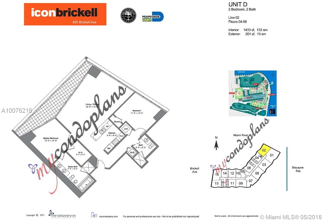 ICON BRICKELL CONDO NO 1 - Residential Lease