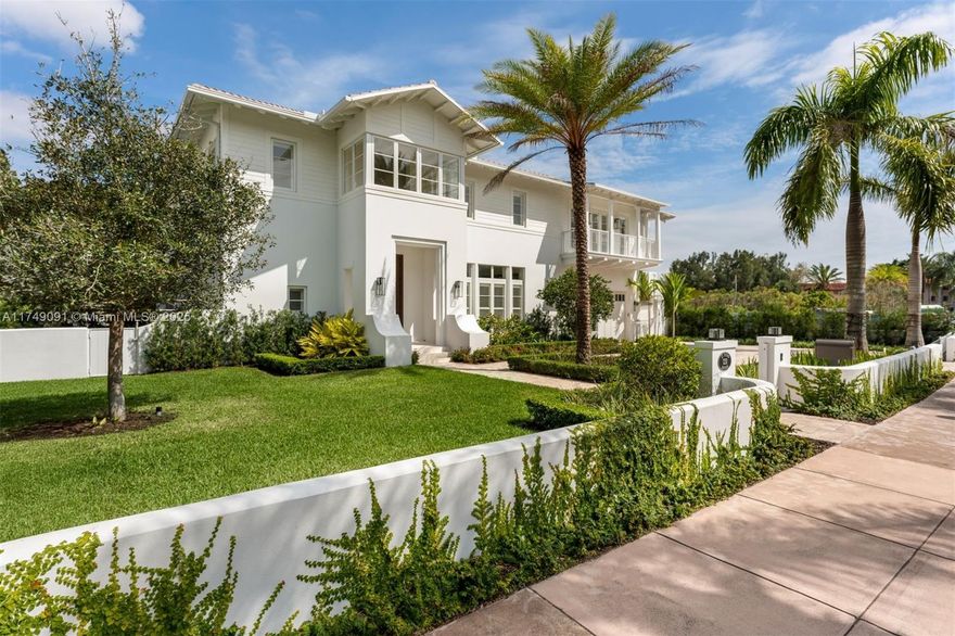 This stunning 5,595 sq. ft. estate across from the renowned Biltmore Hotel in Coral Gables was designed by architect Nelson de Leon of Locus Architecture and built by The Calta Group. Featuring 5 bedrooms, 6 full baths, and 1 half bath, the home showcases soaring ceilings, limestone and wood floors, and a custom Mia Cucina kitchen with top-tier appliances. Lush tropical landscaping surrounds a heated sparkling pool, covered terraces, and summer kitchen with a Wolf grill. Additional highlights include a wet bar and entertainment area, an elevator, Savant Green Home Smart Automation, smart toilets, double frameless glass shower, and 2-car garage with storm-grade doors. A rare blend of elegance and comfort in a prime location.