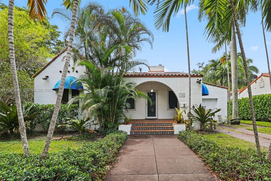 Discover this charming Spanish Style Coral Gables home with 3 bedrooms, 2 renovated bathrooms, a cozy fireplace, impact windows, and an attached one-car garage with plenty of storage space. Outside, the oversized 10,000 sqft double lot features a Florida porch and a gazebo on the patio.  The outdoor fenced in yard offers plenty of space for a grill and outdoor entertaining.  
Just 3 blocks from Miracle Mile, this fantastic location offers the convenience of being walking distance to downtown Coral Gables with its great shopping, restaurants, and entertainment. 

Owners are planning to rebuild this home so they are open to a shorter term lease of 6 or 9 months.  The price is unbeatable in this location because it's being offered AS IS.  . Schedule a showing today.  Don't miss out on this fantastic opportunity!