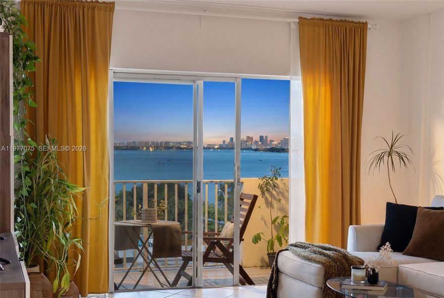 Penthouse living in the vibrant and rapidly growing North Bay Village! This spacious and light-filled unit boasts breathtaking north-facing views of the bay and skyline. The open-concept kitchen is perfect for entertaining, while ample closet space ensures all your storage needs are met. The building offers a waterfront pool, gym, and is adding impact doors in all the units for added peace of mind. Don’t miss your chance to own a piece of this dynamic, waterfront community!