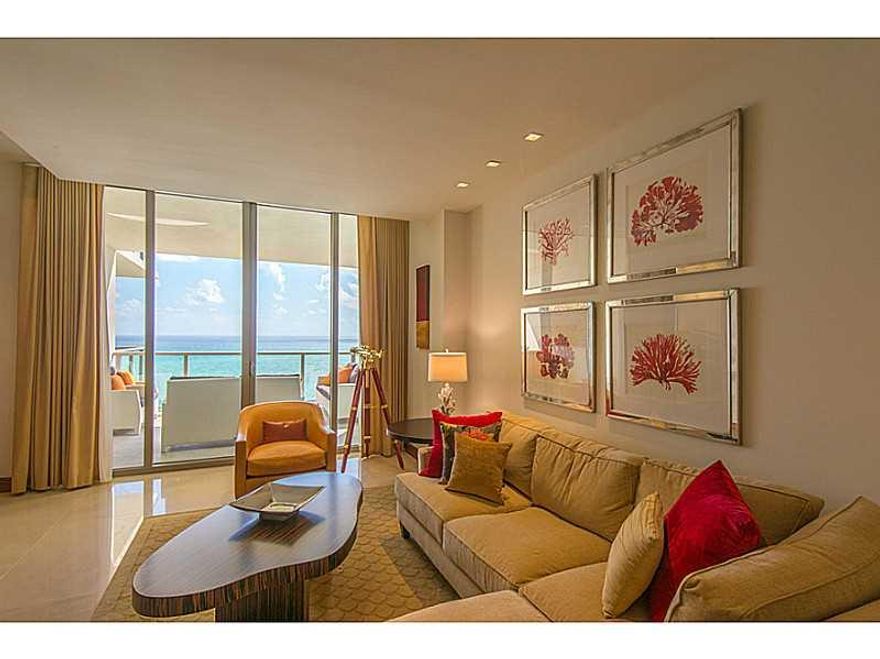 This beautifully appointed ocean front luxury unit in the St Regis, is on the top floor with exceptional views out into the Atlantic Ocean from any of the three balconies. The Decor is finished with classic designs that warm your senses. Top of the line k itchen appliances with wine-cooler and state of the art electrical installation which includes remote control window shades. Enjoy all five star, high-end amenities that this world-class resort represents.