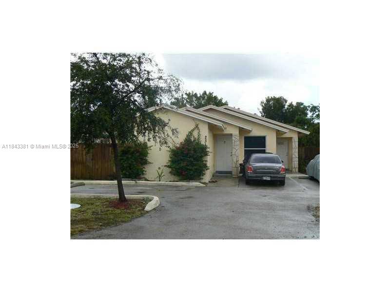 BEAUTIFUL DUPLEX, WASHER/DRYER, TILE THROUGHOUT, LARGE FENCED YARD, STORAGE SHED, CLOSE TO ALL SHOPPING AND PUBLIC TRANSPORTATION, EASY ACCESS TO I-95, TRI-RAIL AND TY PARK. 1ST, LAST AND 1 MONTH SECURITY FOR GOOD TENANT.