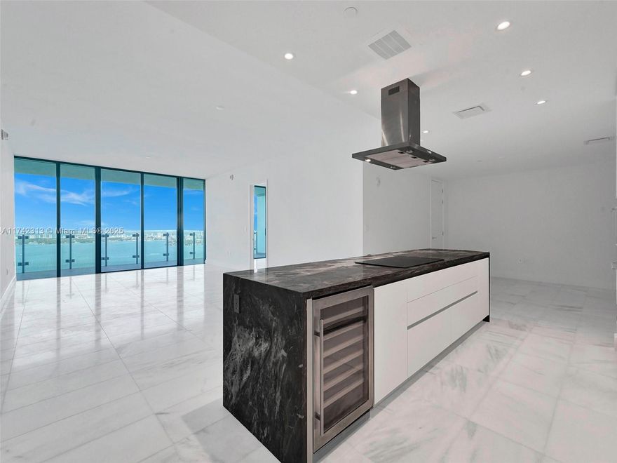 Missoni Baia, the newest luxury development in Edgewater Miami. Direct breathtaking views of the bay and the city skyline. 2-bedroom suits + den, 3.5-bathroom. Den can turn into a 3rd suite. Generous living spaces feature an open floor plan with floor-to-ceiling windows, marble floors, and abundant natural light. The kitchen comes with top-of-the-line WOLF & Subzero appliances, custom cabinetry, and a wine cooler. The bathrooms are adorned with elegant marble finishes. As a resident of Missoni Baia, you'll have access to world-class amenities, including a fitness center, swimming pools, sauna, tennis courts, an outdoor BBQ area, cabanas, kids and teens playroom, theater and pet spa. Bedroom furniture is virtually staged.